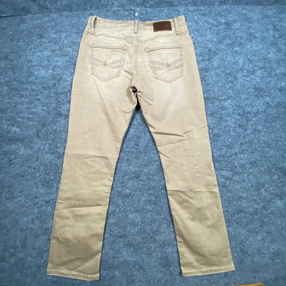 BKE Jake Straight Mens Tan Khaki Pants Size 33x32 Straight Leg Stretch Cotton
